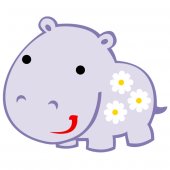 Stickers Hippopotame