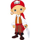 Stickers jeune pirate