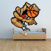 Autocollant Stickers mural ado joueur basketball