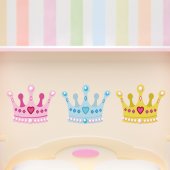 Autocollant Stickers mural enfant kit 3 couronnes