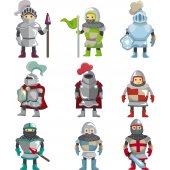 Stickers kit 9 chevaliers