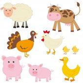 Stickers kit animaux de la ferme