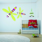 Autocollant Stickers muraux enfant libellule