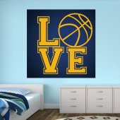 Autocollant Stickers muraux ado love basketball 