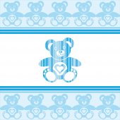 Stickers ourson bleu