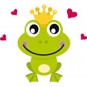 Stickers petit crapaud amoureux 