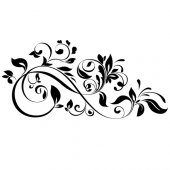 Stickers porte manteau baroque
