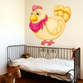 Autocollant Stickers muraux enfant poule