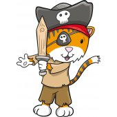 Stickers renard pirate