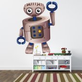 Autocollant Stickers muraux enfant robot pince