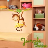 Autocollant Stickers mural enfant singe