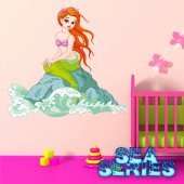 Autocollant Stickers mural enfant sirene