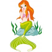 Autocollant Stickers mural enfant sirene