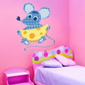 Autocollant Stickers mural enfant souris