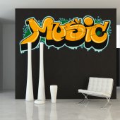 Autocollant Stickers mural ado music 