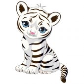 Stickers Tigre Blanc