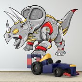 Autocollant Stickers muraux enfant triceratops