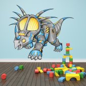 Autocollant Stickers mural enfant triceratops