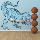 Autocollant Stickers mural enfant tyrannosaure