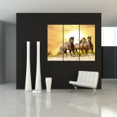 Triptyque Forex Chevaux