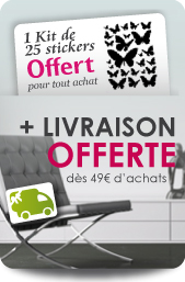 livraison OFFERTE Dès 49€ d'achat