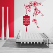 Asian Flower Wall Stickers