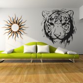 Autocolante decorativo cabeça de  Tigre