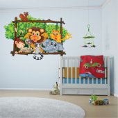 Autocolante decorativo infantil Animais