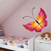 Autocolante decorativo infantil borboleta