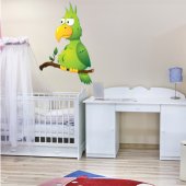 Autocolante decorativo infantil pássaro