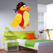 Autocolante decorativo infantil pássaro