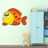 Autocolante decorativo infantil peixe
