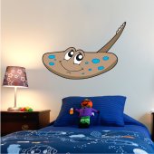 Autocolante decorativo infantil peixe raio