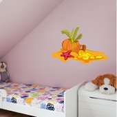 Autocolante decorativo infantil tesouro