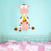 Autocolante decorativo infantil vaca