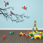 Branch with Bird Wall Stickers