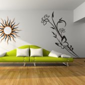 Butterfly Flower Wall Stickers