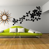 Butterfly Flower Wall Stickers