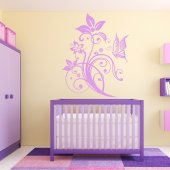 Butterfly Flower Wall Stickers