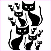 Cat Set Wall Stickers