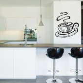 Coffee Cup Wall Stickers