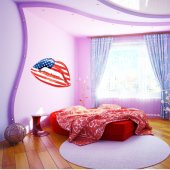 Lips Usa Wall Stickers