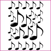 Musical Notes Set Wall Stickers