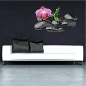 Orchid Pebbles Wall Stickers