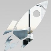 Specchio acrilico plexiglass - razzo Spaziale