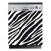 Spülmaschine Aufkleber Zebra