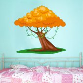 Stickers Arbre Orange