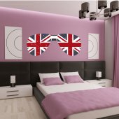 Autocollant Stickers ado lunette angleterre