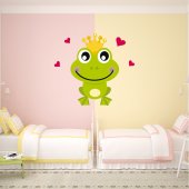 Autocollant Stickers enfant petit crapaud amoureux 