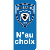 Stickers Plaque SC Bastia